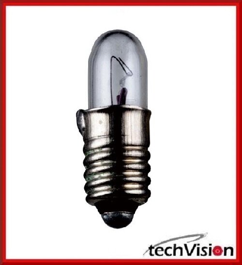 10 x Kleinstlampen Lampen Sockel E5,5  6 V, 0,3 W, L-5506