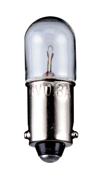 10 x R&ouml;hrenlampe Lampen Sockel BA 9s, 6 V, 0,3 A, 2 W, L-3450
