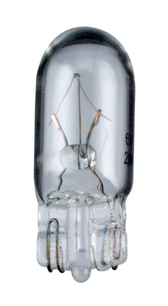10 x Glassockellampe Lampen Sockel W2,1x9d  12 V, 5 W,  L-2504
