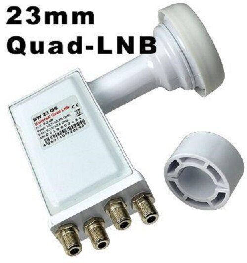 Bauckhage Quad LNB  BW 23 QS / 23mm Feed