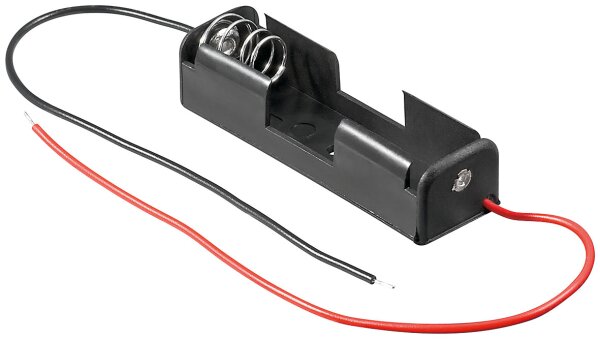 Batteriehalter1x Mignon AA mit Anschlu&szlig;kabel