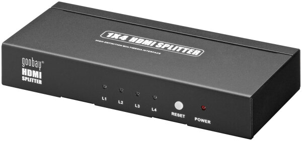 HDMI Splitter 1 in / 4 out, HDTV bis 1080p (FullHD), unterst&uuml;tzt 3D
