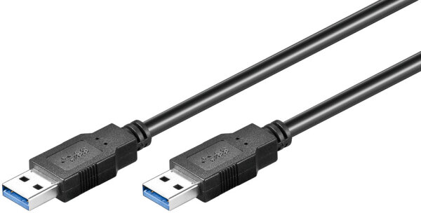 USB 3.0 SuperSpeed Kabel A Stecker &gt; A Stecker 1,8 m, Schwarz