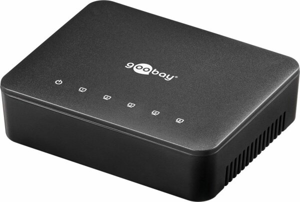5 Ports Gigabit Netzwerkverteiler, Fast Ethernet Switch inkl. Netzteil, weiss