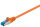 CAT 6a Netzwerkkabel S/FTP LS0H 2x RJ-45 Stecker doppelt geschirmt 1 m, Orange