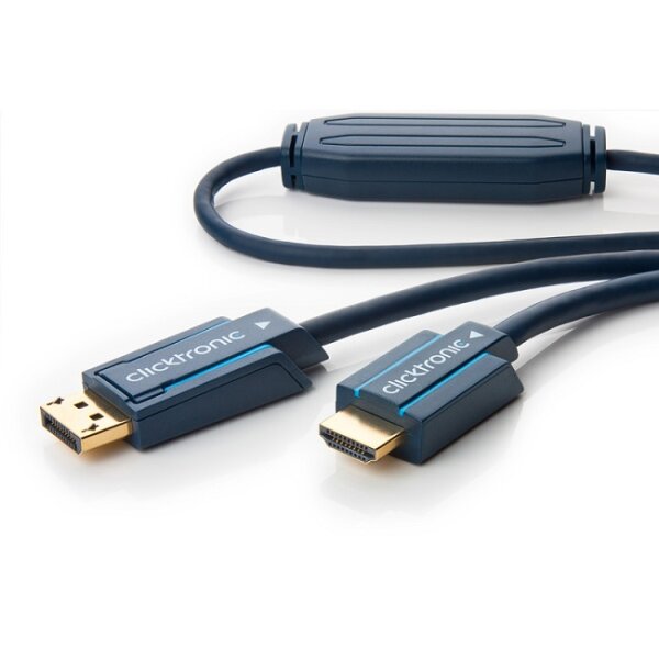 Clicktronic Casual  DisplayPort/ HDMI Adapter Kabel 2 m