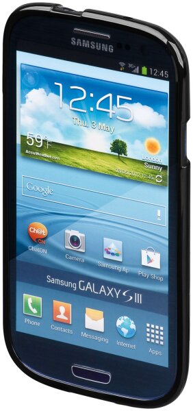 TPU Tasche (Hartsilikon) f&uuml;r Samsung Galaxy S3 (i9300) schwarz