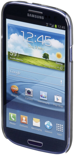 Frosty Hartschale (Back cover) f&uuml;r Samsung Galaxy S3 (i9300) grau silber