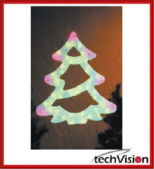 Fensterbild, Tannenbaum,  Profil-Licht 35-tlg. Innenbeleuchtung Deko Weihnachten