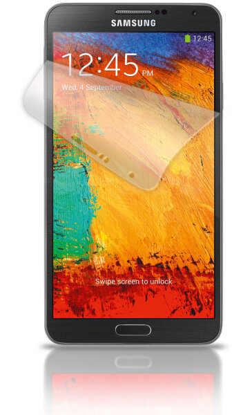Displayschutzfolie f&uuml;r Samsung Galaxy Note 3 Set mit 2 Folien