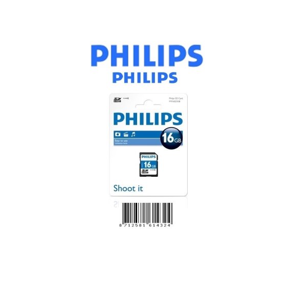Philips 16 GB SD Card Class 4 SDHC Speicher Karte