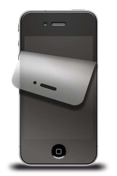Displayfolie 12 Schutzfolien -Set f&uuml;r Vorder- und R&uuml;ckseite f&uuml;r iPhone 4/4S