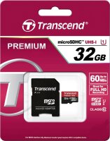 Transcend Premium microSDHC UHS-I Karte 32GB Class 10