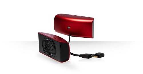 SonyEricsson MS450 Tragbarer Stereo-Lautsprecher und Freisprecheinrichtung rot