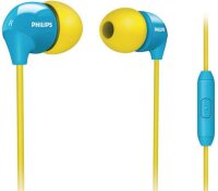 Philips SHE3575YB InEar-Kopfh&ouml;rer Headset f&uuml;r Smartphones gelb/blau