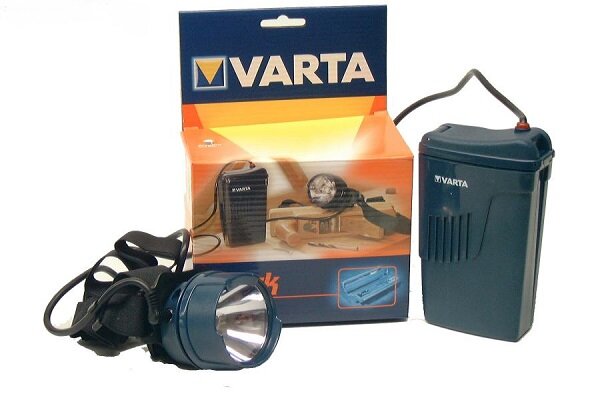 Varta Head Light Stirnleuchte mit separatem Batteriefach
