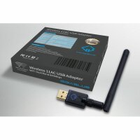GigaBlue USB WiFi Stick 600Mbit Dual Band 2,4 / 5GHz Wlan mit 2dB Antenne W-Lan