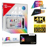 TivuSat 4K ULTRA HD Mediaset Telesystem Smart Card inkl....