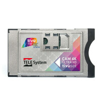 TivuSat 4K ULTRA HD Mediaset Telesystem Smart Card inkl. SmarCAM CI+ CAM Modul