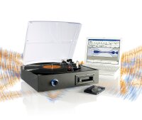 Q-Sonic USB-Platten- / Kassetten-Spieler UPM-700 + Audio Restaurator Software