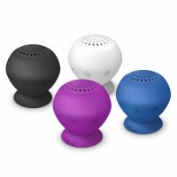 TrekStor Bluetooth SoundBall 2in1 Mini Lautsprecher Freisprechfunktion wei&szlig;