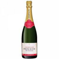 CHAMPAGNE PRINCESSE DE FRANCE Brut 6x 0,75L Champagner Flaschen 12,0% Vol. Kiste