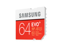 Samsung EVO+ PLUS 64GB SDHC/SDXC UHS-I/Class 10 80MB/s SD-Speicherkarte MB-SC64D