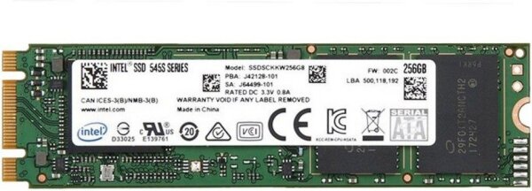 Intel 545s Series M.2 256GB SSDSCKKW256G8X1 SATA III SSD Festplatte 3D-NAND 6Gbs