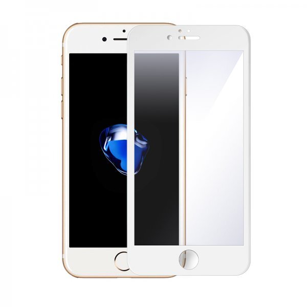 VONUO Panzer-Folie Apple iPhone 6/6s Plus Gorilla Glas+ Displayschutz WEISS BULK