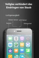 VONUO Panzer-Folie Apple iPhone 7/8 Plus Gorilla Glas + Displayschutz WEISS BULK