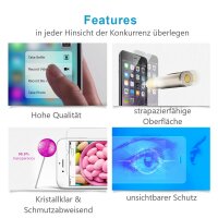 VONUO Panzer-Folie Apple iPhone 7/8 Plus Gorilla Glas+ Displayschutz SCHWARZ OVP